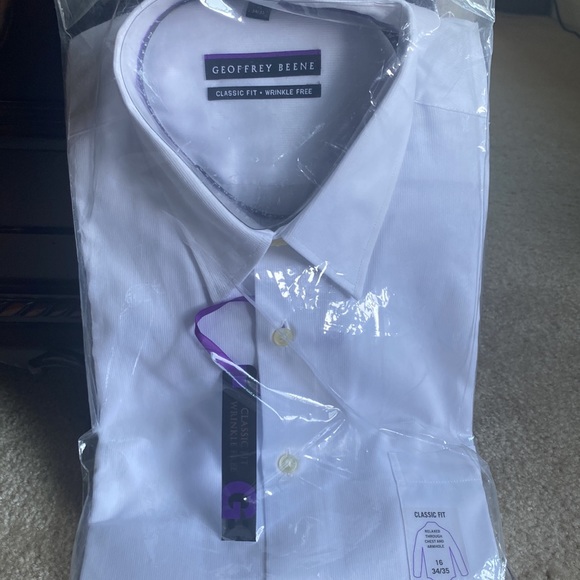 Geoffrey Beene Mens Long Sleeve Dress Shirt 16” (34-35) - Picture 8 of 8